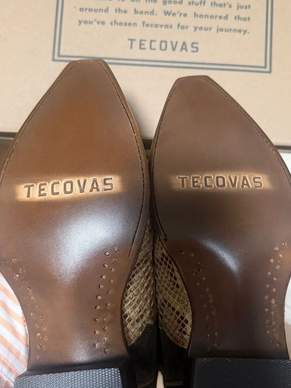 Tecovas The Garrett Invasive Python Color Mangrove Limited Edition - 12.5 D